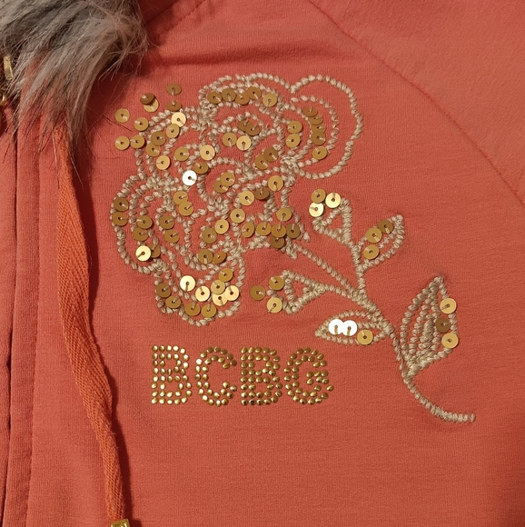 Custom Y2K BCBGMAXAZRIA fur hoodie - Picture 2 of 7